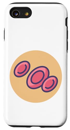 Erythrozyten rote Blutkörperchen RBC Hämoglobin Hülle für iPhone SE (2020) / 7 / 8 von Clever Witty Erythrocyte Designs