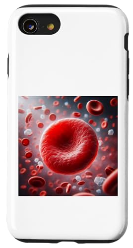 Erythrozyten rote Blutkörperchen RBC Hämoglobin Hülle für iPhone SE (2020) / 7 / 8 von Clever Witty Erythrocyte Designs