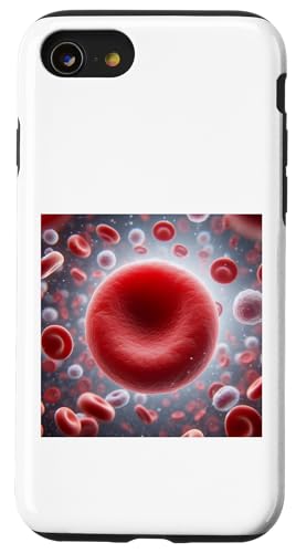 Erythrozyten rote Blutkörperchen RBC Hämoglobin Hülle für iPhone SE (2020) / 7 / 8 von Clever Witty Erythrocyte Designs