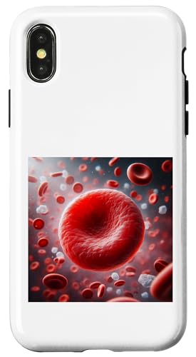 Erythrozyten rote Blutkörperchen RBC Hämoglobin Hülle für iPhone X/XS Erythrozyten rote Blutkörperchen RBC Hämoglobin Hülle für iPhone X/XS von Clever Witty Erythrocyte Designs