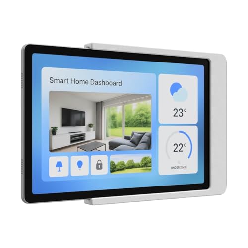 Cleverstation Tablet Wandhalterung - Slide-In Halterung passend für Lenovo Tab M9, für Lenovo Tab M10 3. Gen Wandhalterung, für M11, Idea Pad Pro, Tab P11 (Weiß, Für Lenovo Tab M11) von Cleverstation