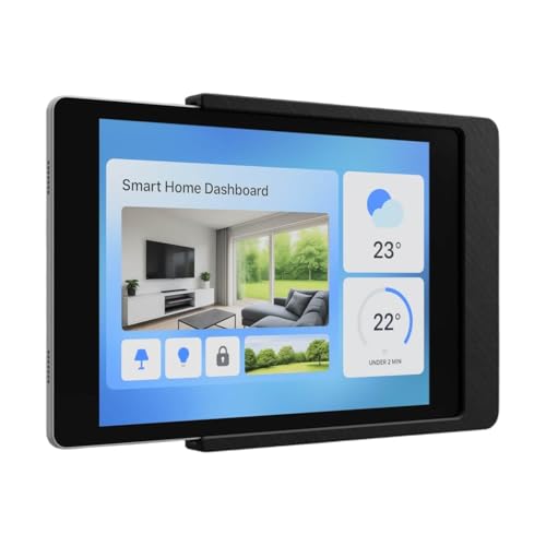Cleverstation Tablet Wandhalterung - passend für Apple iPad, Slide-in Halterung (Schwarz, Für iPad 9. Generation) von Cleverstation