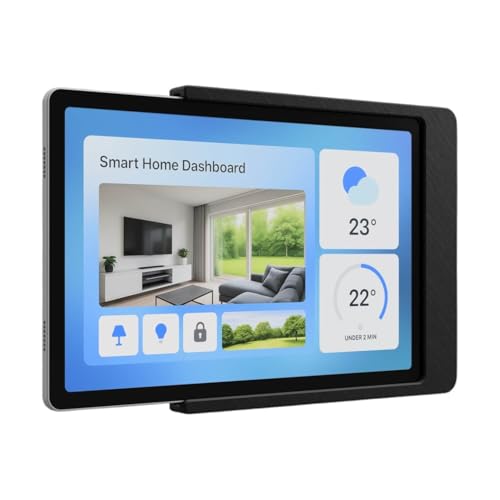 Cleverstation Tablet Wandhalterung - passend für Apple iPad, Slide-in Halterung (Schwarz, Für iPad mini 6) von Cleverstation