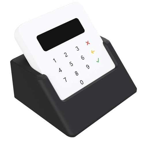 Cleverstation Tischhalterung – passend für SumUp Air oder SumUp Solo – Halter für Kartenterminal – Aufsteller für Verkaufstheke, Tresen, Kassenbereich – Zubehör (Schwarz, Für SUMUP Air) von Cleverstation