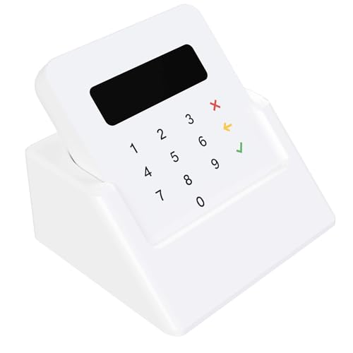 Cleverstation Tischhalterung – passend für SumUp Air oder SumUp Solo – Halter für Kartenterminal – Aufsteller für Verkaufstheke, Tresen, Kassenbereich – Zubehör (Weiß, Für SUMUP Air) von Cleverstation