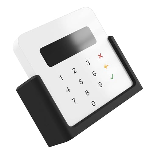 Cleverstation Wandhalterung - passend für SumUp Air und SumUp Solo Wandbefestigung Kartenterminal Halter PoS Zubehör für Ladentheke & Tresen (Schwarz, Für SUMUP Air) von Cleverstation
