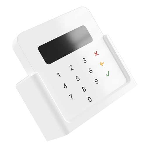 Cleverstation Wandhalterung - passend für SumUp Air und SumUp Solo Wandbefestigung Kartenterminal Halter PoS Zubehör für Ladentheke & Tresen (Weiß, Für SUMUP Air) von Cleverstation