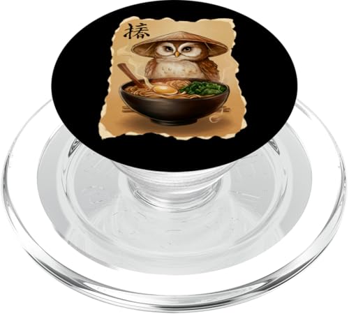 Eule Männer Frau Kawaii Essen Ramen Japanische Eule PopSockets PopGrip für MagSafe Eule Männer Frau Kawaii Essen Ramen Japanische Eule PopSockets PopGrip für MagSafe von Click For Aesthetic Anime Japanese Noodles Designs