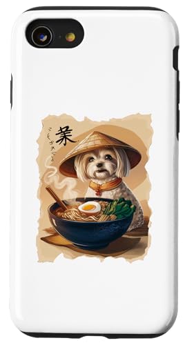 Männer Frau Kawaii Essen Ramen Japanisch Malteser Hülle für iPhone SE (2020) / 7 / 8 von Click For Aesthetic Anime Japanese Noodles Designs