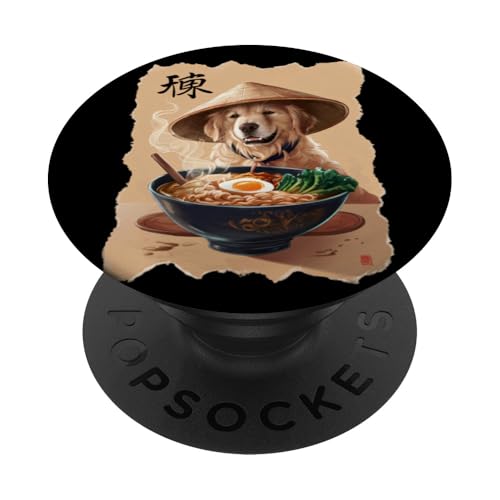 Männer Frauen Kawaii Essen Ramen Japanischer Golden Retriever PopSockets Klebender PopGrip Männer Frauen Kawaii Essen Ramen Japanischer Golden Retriever PopSockets Klebender PopGrip von Click For Aesthetic Anime Japanese Noodles Designs