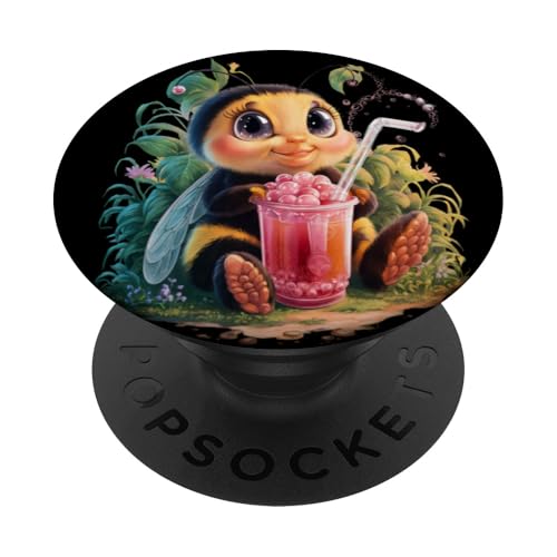 Bumblebee Herren Frau Boba Tee Kawaii Bubble Tea Bumblebee PopSockets Klebender PopGrip Bumblebee Herren Frau Boba Tee Kawaii Bubble Tea Bumblebee PopSockets Klebender PopGrip von Click For Kawaii Bubble Tea Animals Designs