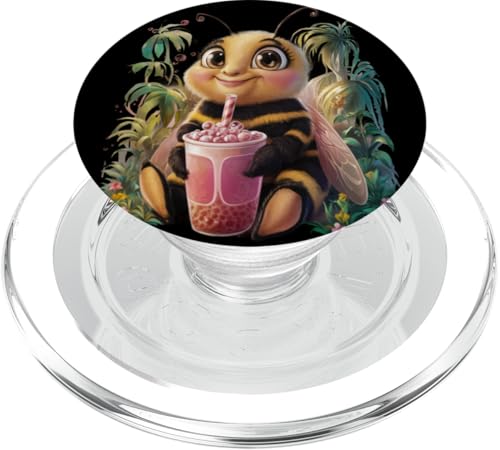 Bumblebee Herren Frau Boba Tee Kawaii Bubble Tea Bumblebee PopSockets PopGrip für MagSafe von Click For Kawaii Bubble Tea Animals Designs