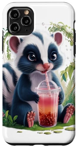 Stinktier Männer Frau Boba Tea Kawaii Bubble Tea Stinktier Hülle für iPhone 11 Pro Max Stinktier Männer Frau Boba Tea Kawaii Bubble Tea Stinktier Hülle für iPhone 11 Pro Max von Click For Kawaii Bubble Tea Animals Designs
