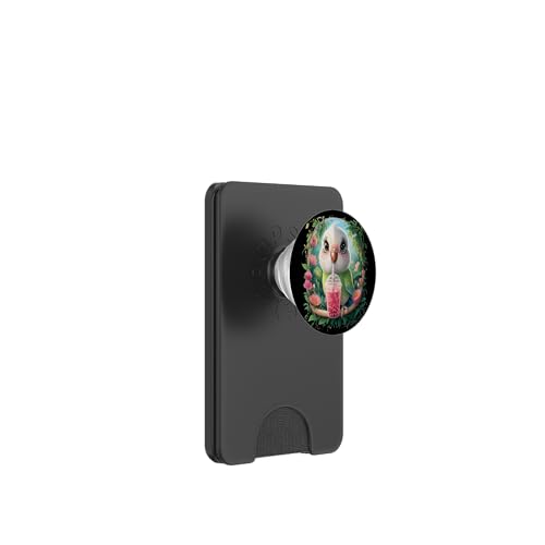 Wellensittich Herren Frau Boba Tea Kawaii Bubble Tea Wellensittich PopSockets PopWallet für MagSafe von Click For Kawaii Bubble Tea Animals Designs
