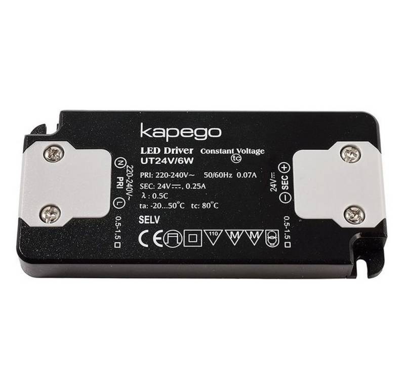 click-licht LED Schaltnetzteil Kapego in Schwarz 24V 6W Trafo (Trafos, Netzteile & Treiber) von Click-Licht