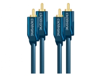 ClickTronic 2m Stereo Audio, Männlich, 2 x RCA, Männlich, 2 m, Blau ClickTronic 2m Stereo Audio, Männlich, 2 x RCA, Männlich, 2 m, Blau von ClickTronic