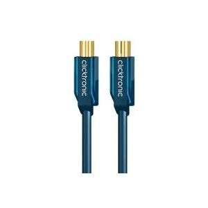 Antennenkabel (KOAX-Stecker/KOAX-Kupplung) - 20,0 m Koaxialkabel mit einem Schirmungsmaß > 95 dB von Clicktronic