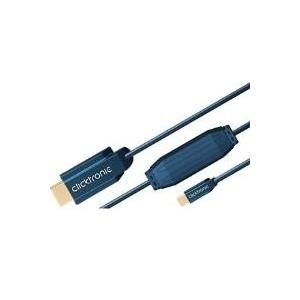 ClickTronic 1m miniDisplayPort/HDMI m/m - mini DisplayPort - HDMI - Männlich/männlich - Gold - Blau (70742) von Clicktronic
