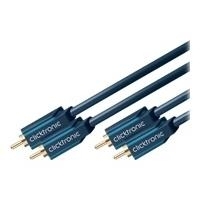 ClickTronic Casual Series - Audiokabel - RCA x 2 (M) bis RCA x 2 (M) - 10 m - doppelt abgeschirmtes Koaxialkabel von Clicktronic