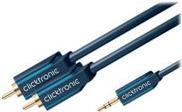 ClickTronic Casual Series - Audiokabel - Stereo Mini-Klinkenstecker (M) bis RCA (M) - 3 m von Clicktronic