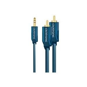 ClickTronic Casual Series - Audiokabel - Stereo Mini-Klinkenstecker männlich zu RCA männlich - 1 m ClickTronic Casual Series - Audiokabel - Stereo Mini-Klinkenstecker männlich zu RCA männlich - 1 m von Clicktronic