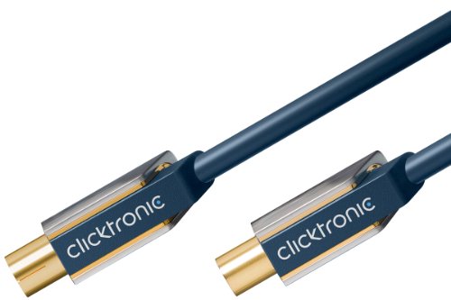 Clicktronic Advanced Antennenkabel (Koax-Stecker/Koax-Kupplung, 120 dB, 1m) von Clicktronic