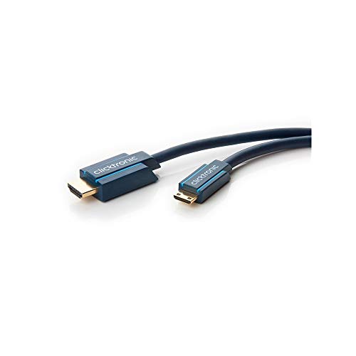 Clicktronic Casual Mini-HDMI-Adapterkabel mit Ethernet, 4K Ultra HD, 3D-TV, ARC, 2m von Clicktronic