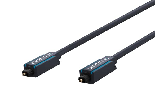 Clicktronic Casual Opto-Kabel, optisches Digitalaudiokabel mit 3,5mm Adapter, 1,0m, RAL, 1m von Clicktronic