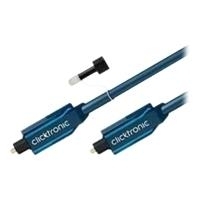 Clicktronic Casual Series - Digitales Audio-Kabel (optisch) - Mini-Phone Stereo 3,5 mm/TOSLINK (M) - TOSLINK (M) - 1 m - Glasfaser (70366) von Clicktronic