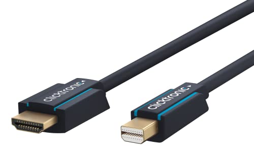 Clicktronic Mini DisplayPort / HDMI Adapterkabel Hochgeschwindigkeits-Adapter von Mini-DisplayPort auf HDMI, 1m von Clicktronic