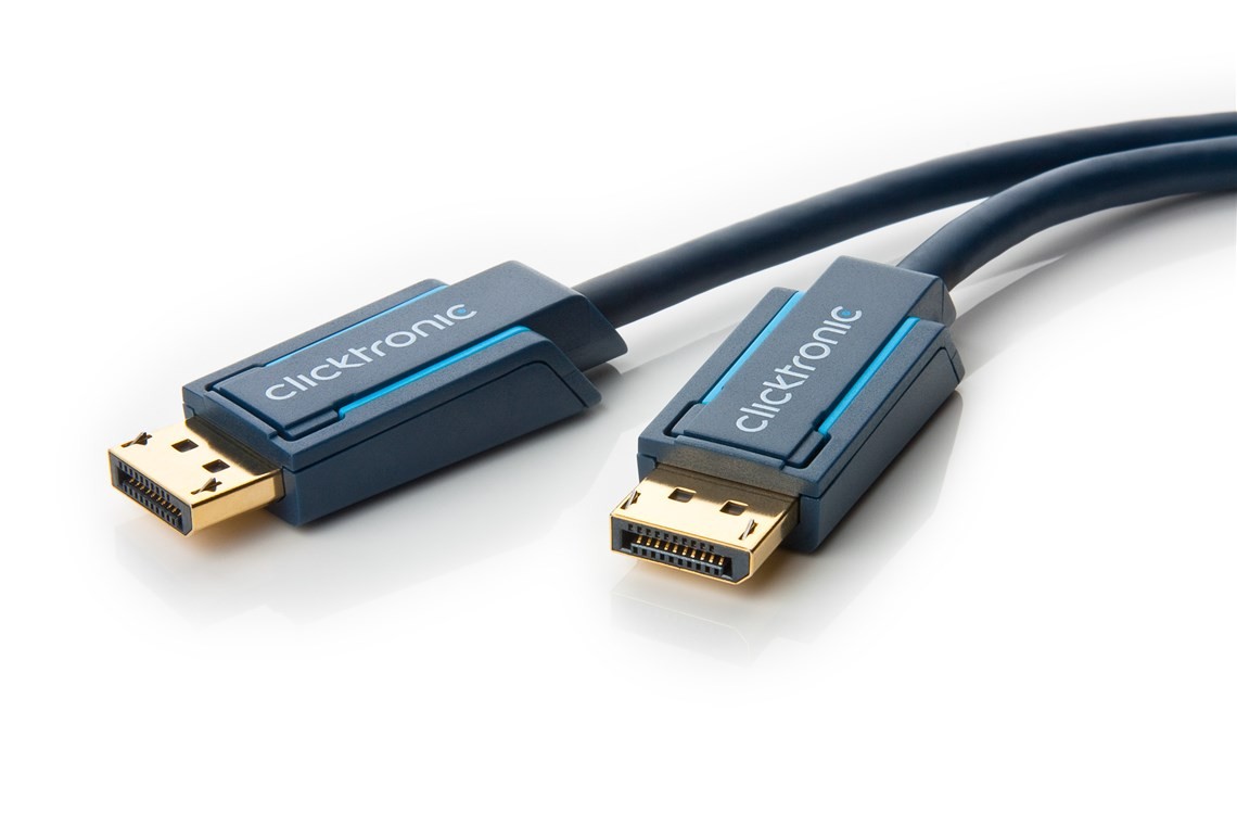 DisplayPort Kabel Audio/Video Verbindung für HD- und 3D-Inhalte DisplayPort Kabel Audio/Video Verbindung für HD- und 3D-Inhalte von Clicktronic