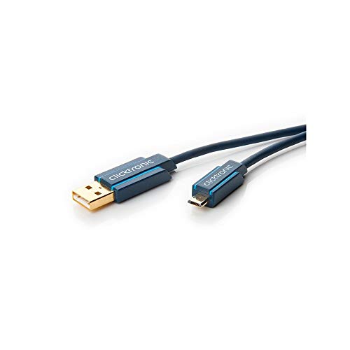 Goobay 64004 Micro USB 2.0 Adapterkabel, Adapterkabel auf Micro USB Stecker vom Typ B von Clicktronic