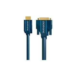 HDMI+/DVI-Adapterkabel (HDMI A/DVI-D St.) (24+1) - 2,0 m Video-Adapter zwischen HDMI+ und DVI-D von Clicktronic