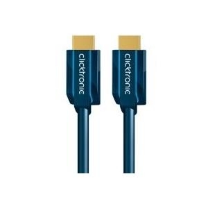 High Speed HDMI+Kabel mit Ethernet (HDMI A/HDMI A) - 7,5 m Hochgeschwindigkeitskabel für HD- und 3D-TV von Clicktronic