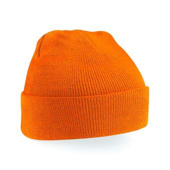 Wintermütze, Orange von Clickworkwear