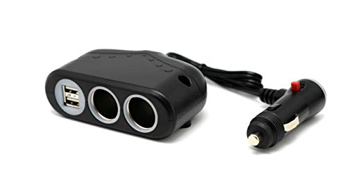 Cliff Top 12-24v 3.3Amp Multi-Sockel-Kfz-Ladegerät - (2 USB Ports + 2 Zigarettenetui Sockets) von Cliff Top
