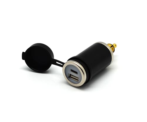 Cliff Top 36W PD USB-C und QC 3.0 Motorrad DIN USB Ladegerät, kompatibel mit BMW Motorrädern (gerade) von Cliff Top