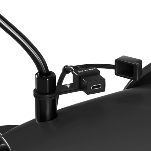 Cliff Top Motorrad-USB-Steckdose Wasserdicht 18W PD Type-C Schnellladegerät, 10mm Rückspiegelhalterung, USB Motorrad Ladegerät mit SAE-Sicherungskabel Cliff Top Motorrad-USB-Steckdose Wasserdicht 18W PD Type-C Schnellladegerät, 10mm Rückspiegelhalterung, USB Motorrad Ladegerät mit SAE-Sicherungskabel von Cliff Top