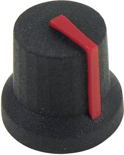 Cliff CL170842CR CL170842CR Drehknopf Schwarz, Rot (Ø x H) 16.8mm x 14.5mm von Cliff