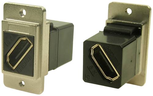 Cliff CP30788M3 HDMI-Adapter Buchse, Einbau Nickel, Schwarz 1St. von Cliff