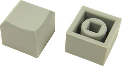 Cliff CP3427 CP3427 Druckknopf Grau (L x B x H) 12.2 x 12.2 x 10mm von Cliff