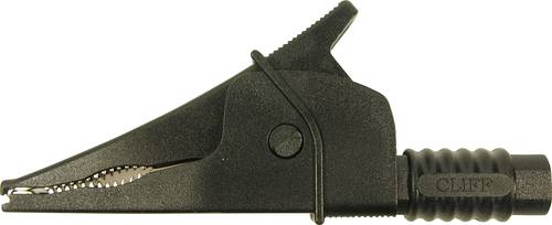 Cliff Croc Clip Sicherheits-Abgreifklemme Steckanschluss 4mm CAT III 1000V Schwarz von Cliff