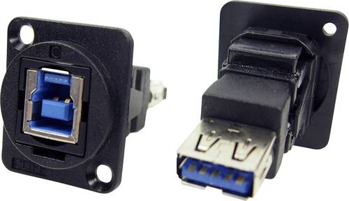 Cliff XLR Adapter USB 3.0 B Buchse auf USB 3.0A Buchse Adapter, Einbau CP30206N CP30206N Inhalt: 1St von Cliff