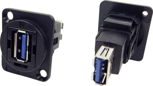 Cliff XLR Adapter USB 3.0A Buchse auf USB 3.0A Buchse Adapter, Einbau CP30205N CP30205N Inhalt: 1St. von Cliff