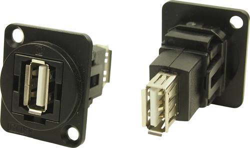 Cliff XLR Adapter USB A Buchse 2.0 auf USB A Buchse 2.0 Adapter, Einbau CP30208NMB CP30208NMB Inhalt von Cliff