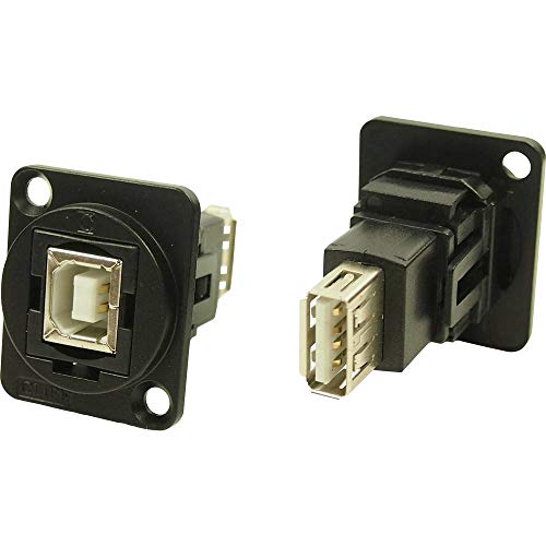 XLR Adapter USB B Buchse 2.0 auf USB B Buchse 2.0 Adapter, Einbau CP30207NMB CP30207NMB Cliff Inhalt: 1 St. von Cliff