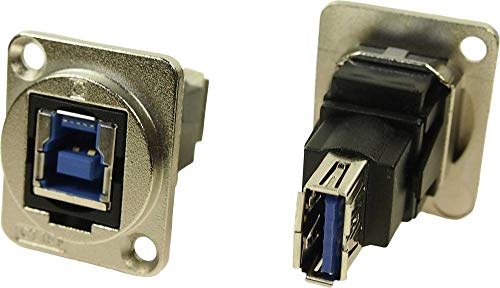 XLR Adapter USB B Buchse 3.0 auf USB A Buchse 3.0 Adapter, Einbau CP30206NM CP30206NM Cliff Inhalt: 1 St. von Cliff