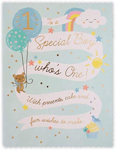 Clintons: Banner, Aufschrift "Special Boy", 1. Geburtstag, für Ihn, 11 x 15 cm von Clintons