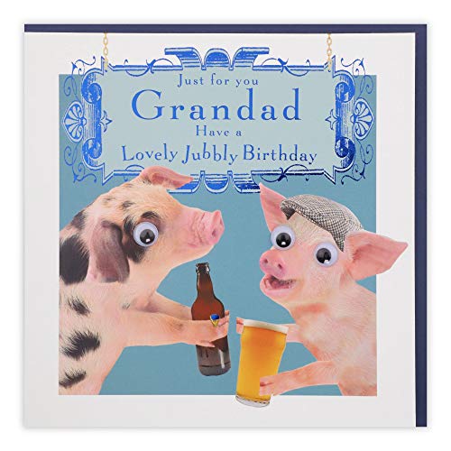 Clintons: Geburtstagskarte für Großvater Bierschweine 159 x 159 mm, mehrfarbig, 1166205 von Clintons