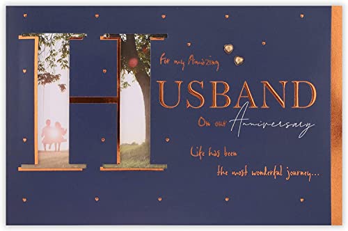 Clintons: Hochzeitskarte für Ehemann, Foto auf Schaukel, 11 x 15 cm von Clintons